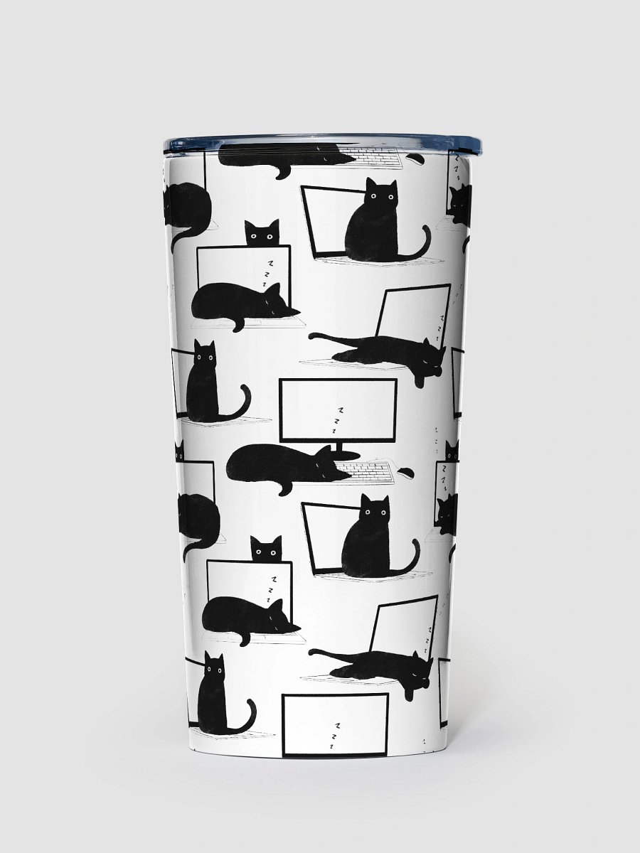 Cats Sleeping on Laptops Tumbler product image (1)