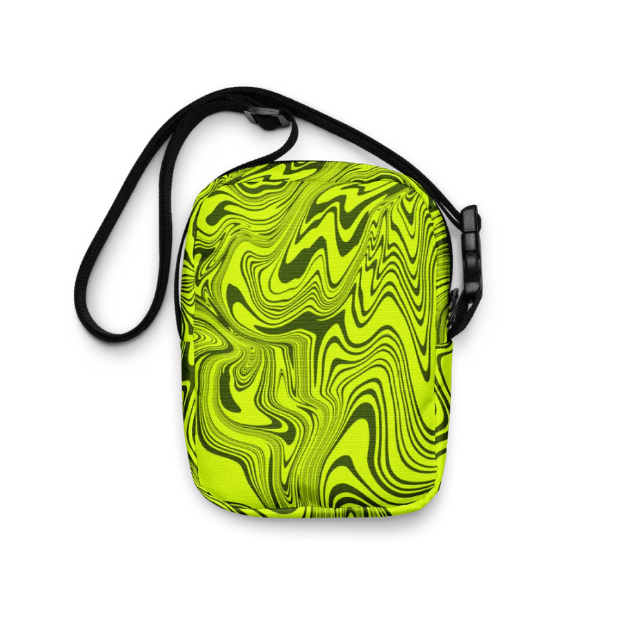Utility Crossbody Bag - Abstract Yellow Swirls product image (1)