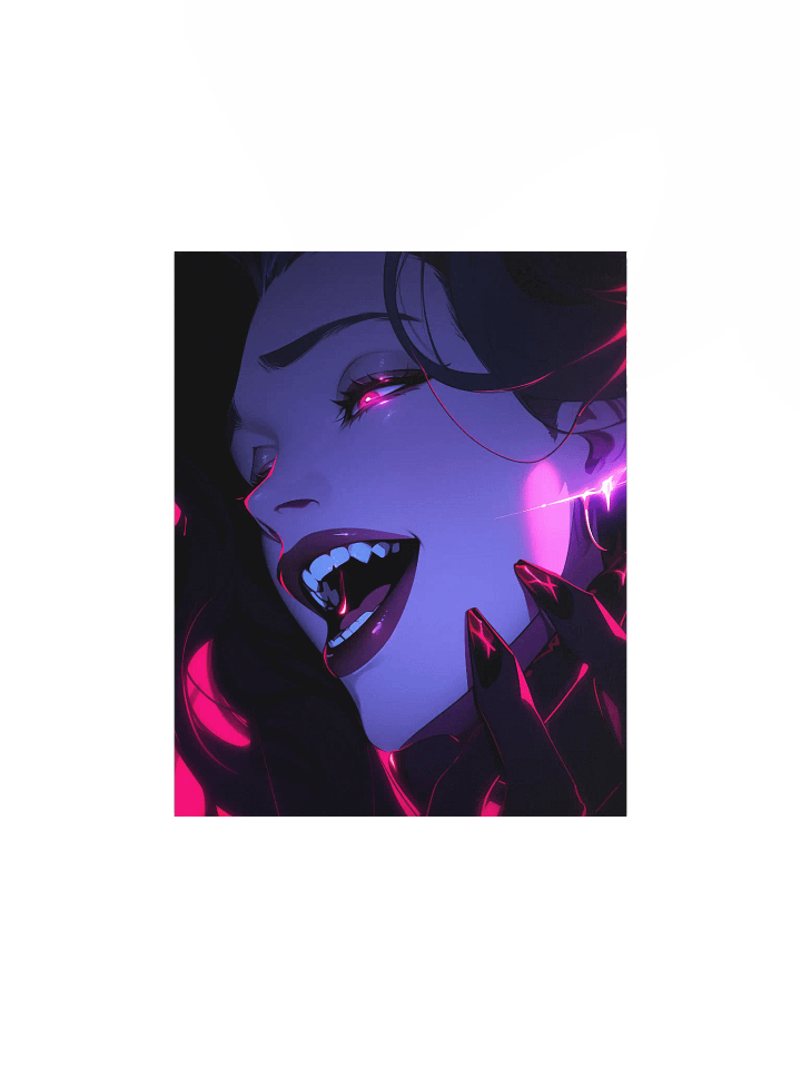 Neon Nocturnal Vamp Poster product image (2)