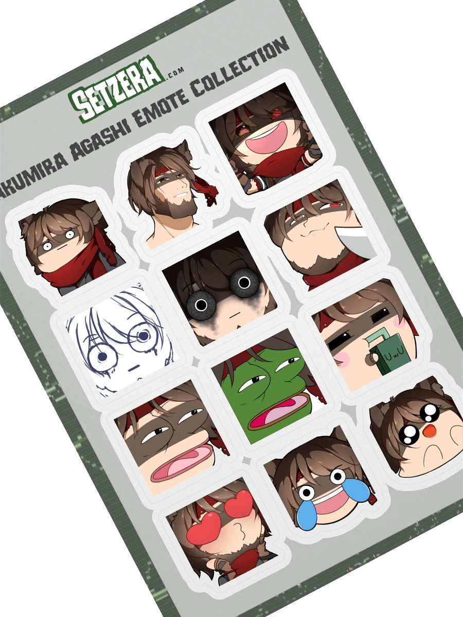 Sakumira Agashi Emote Collection Sticker Pack product image (2)