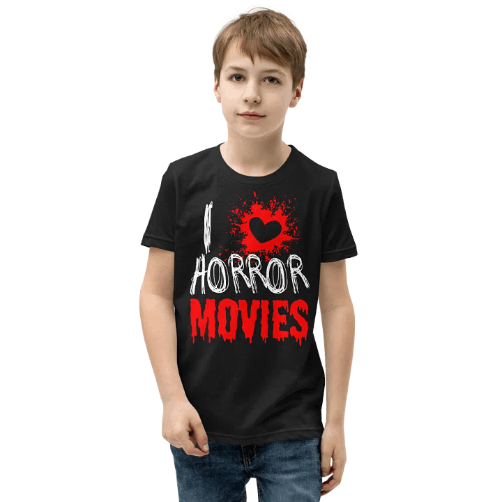 I Love Horror Movies T-Shirt For Kids product image (1)