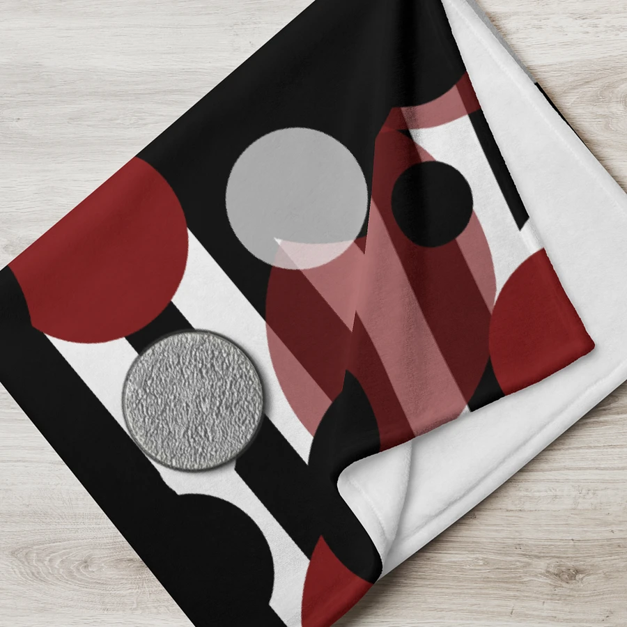 Black White Stripes Red Dots Throw Blanket product image (17)