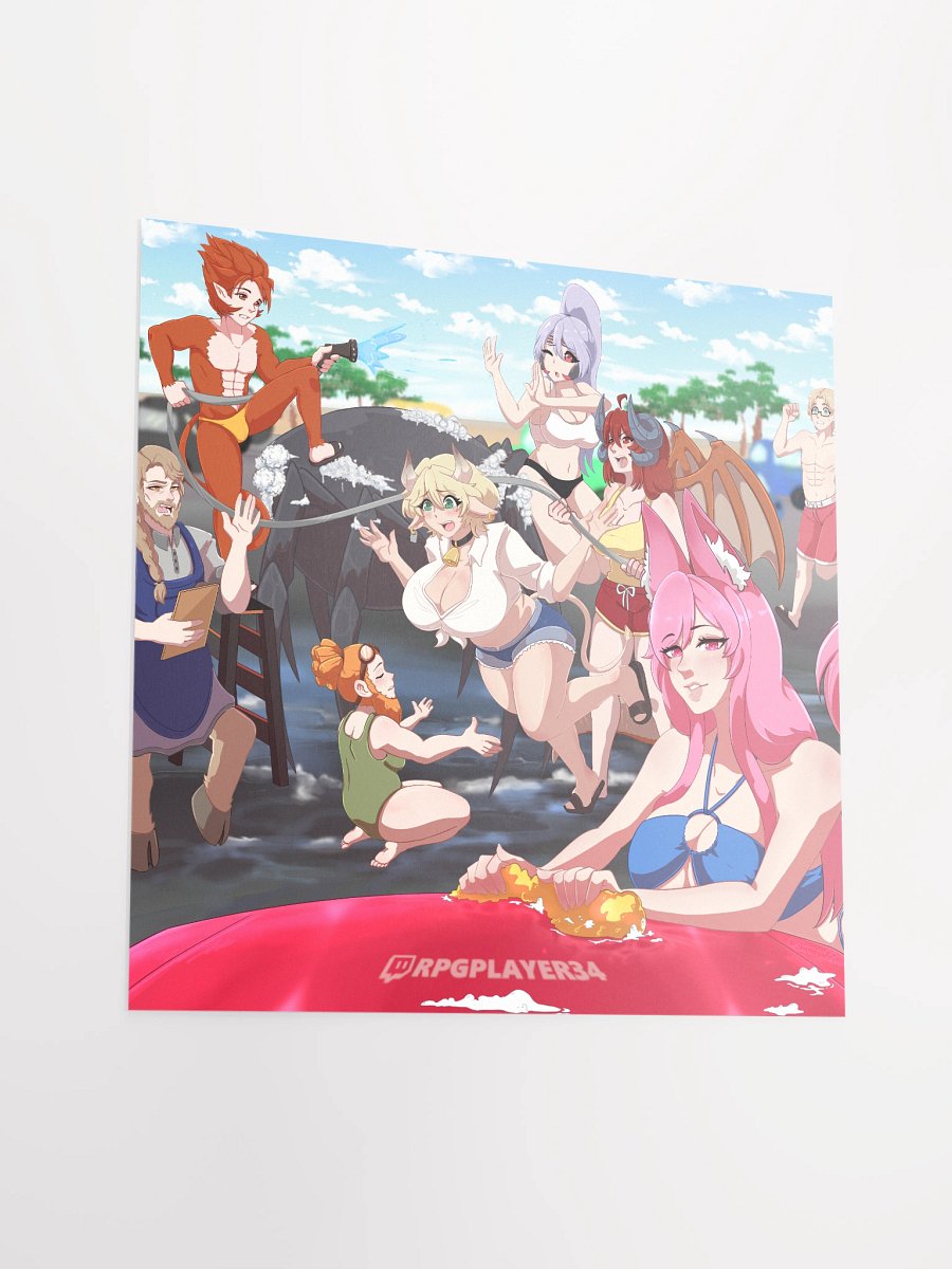 Tavern Group - Summer Adventures '25 - Car Wash Shenannigans! - Art Print! product image (5)