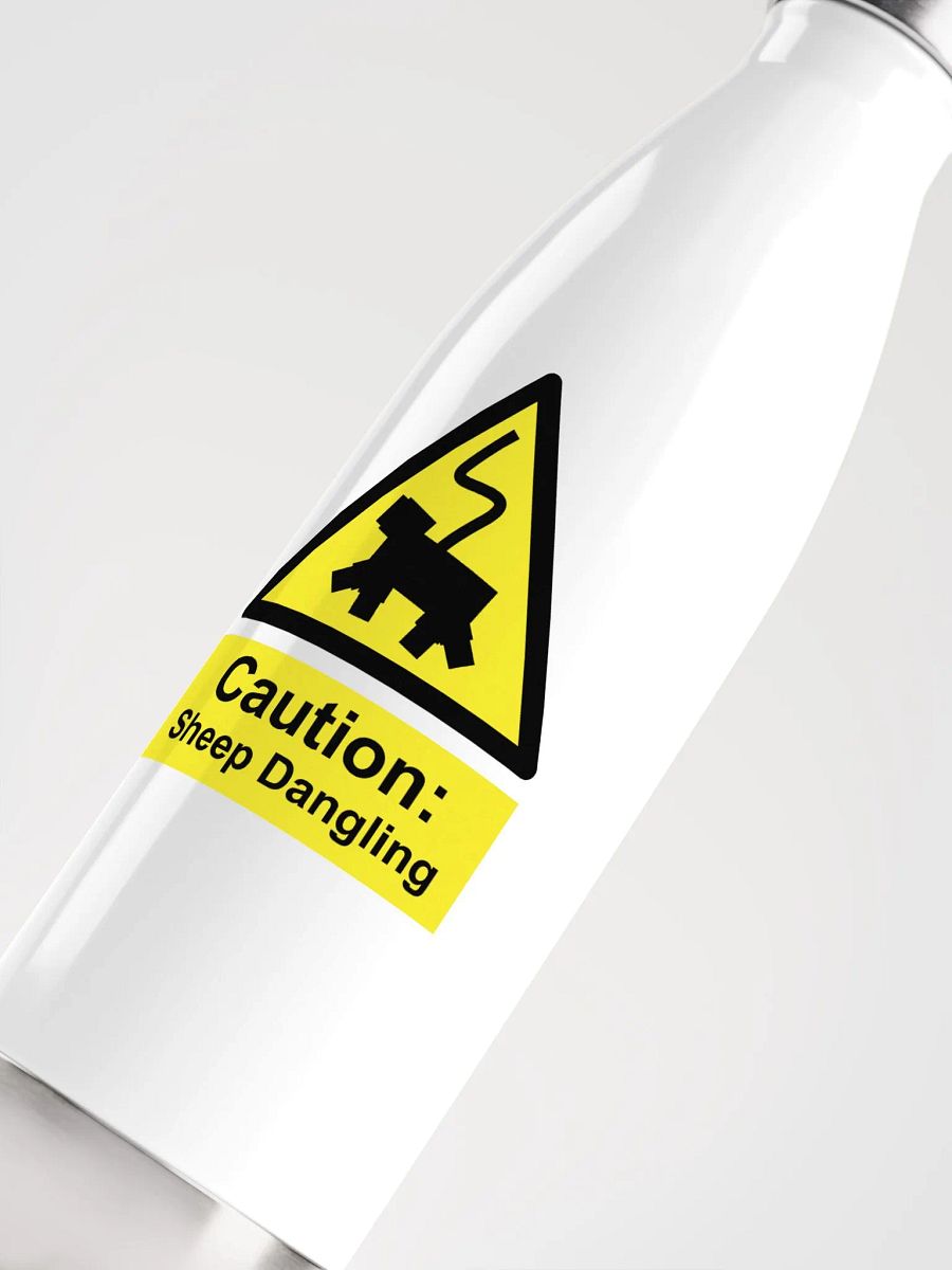 Caution Sheep Dangling | Water Bottle product image (2)