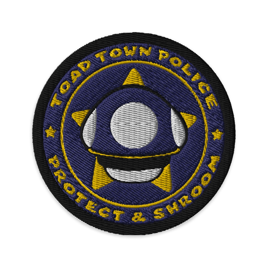 Toad Town Police Emblem Patch product image (1)