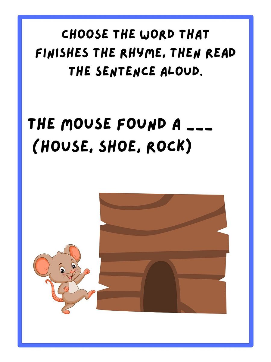 Rhyme Time Printable Worksheets product image (2)