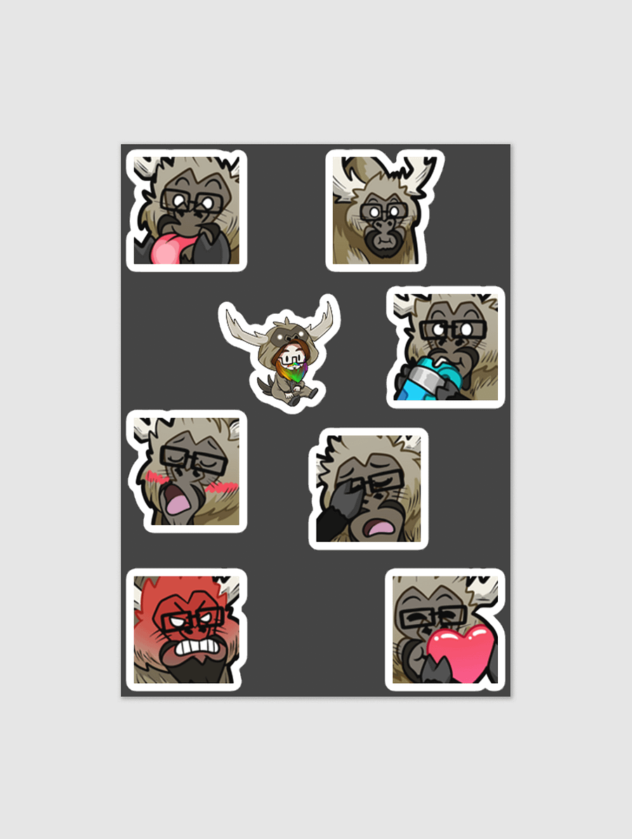 Beefalo Emote Sticker Sheet product image (1)