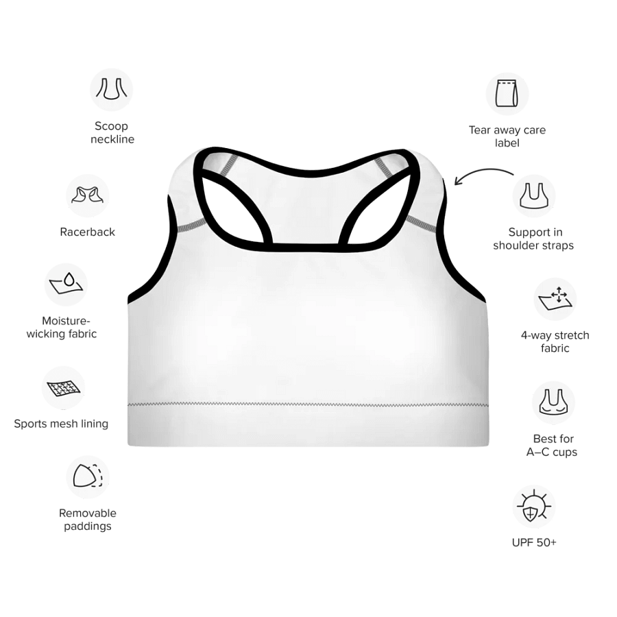 Padded All-Over Sports Bra product image (13)