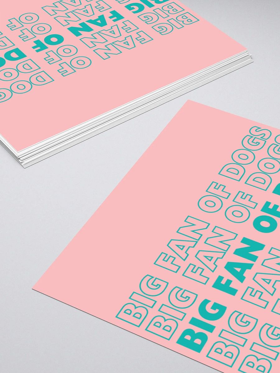 Big fan of dogs (sticker) product image (11)