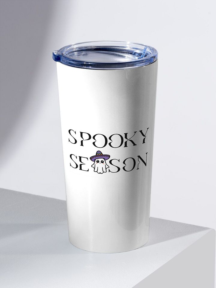 Spooky Season Sombrero Ghost White 20oz Stainless Steel Tumbler product image (2)