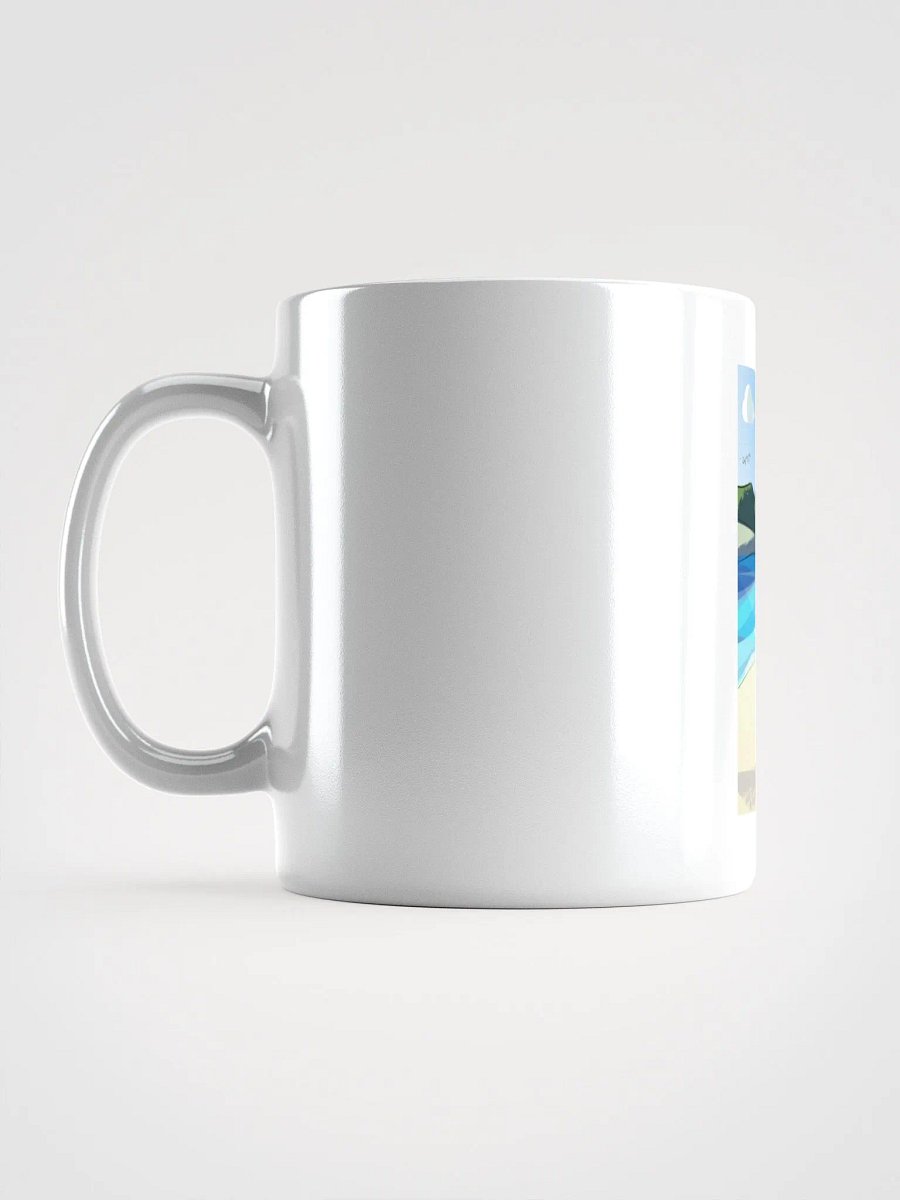White beach scene mug product image (16)