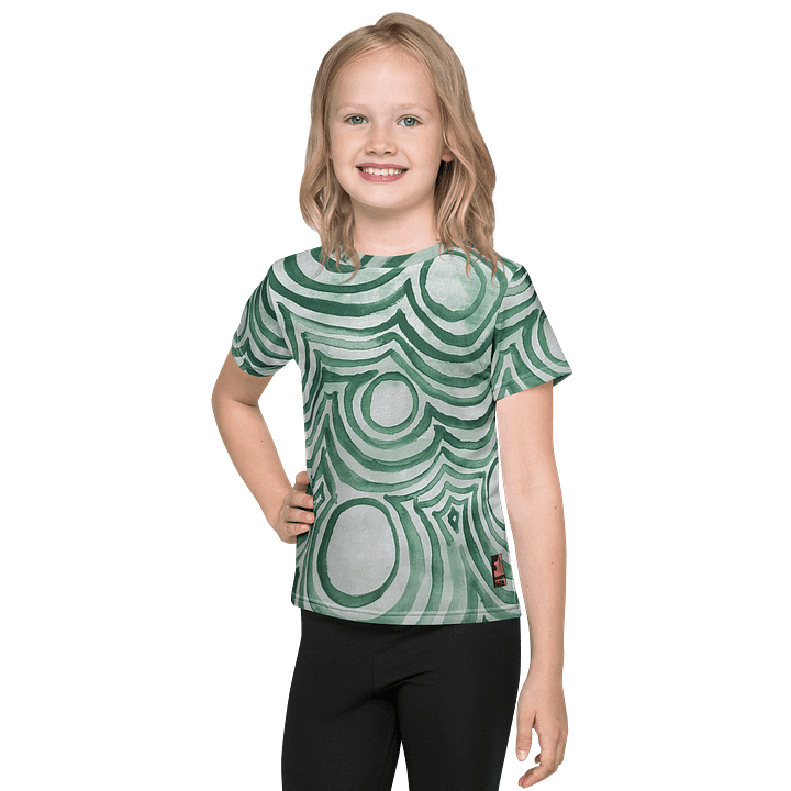 "Green Swirl" Kid's Tee product image (1)