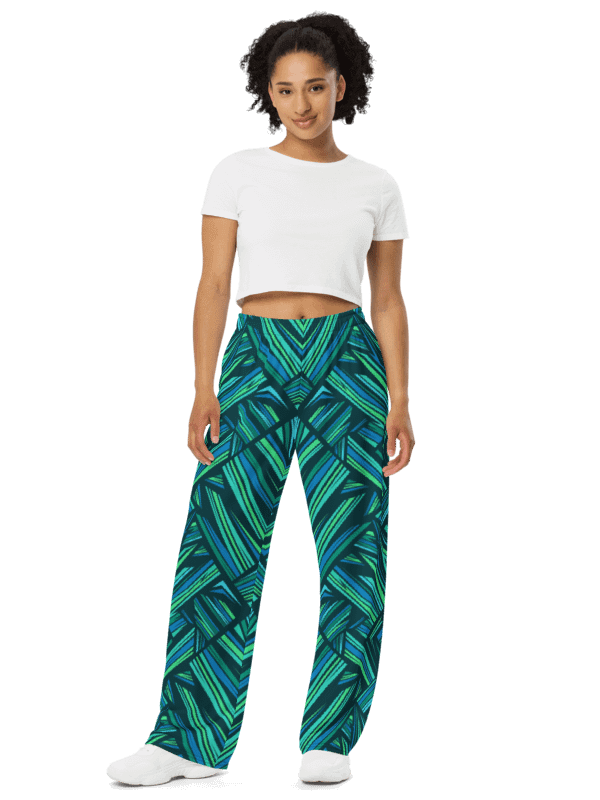 Aqua Angles | Unisex Wide-Leg Pants product image (1)