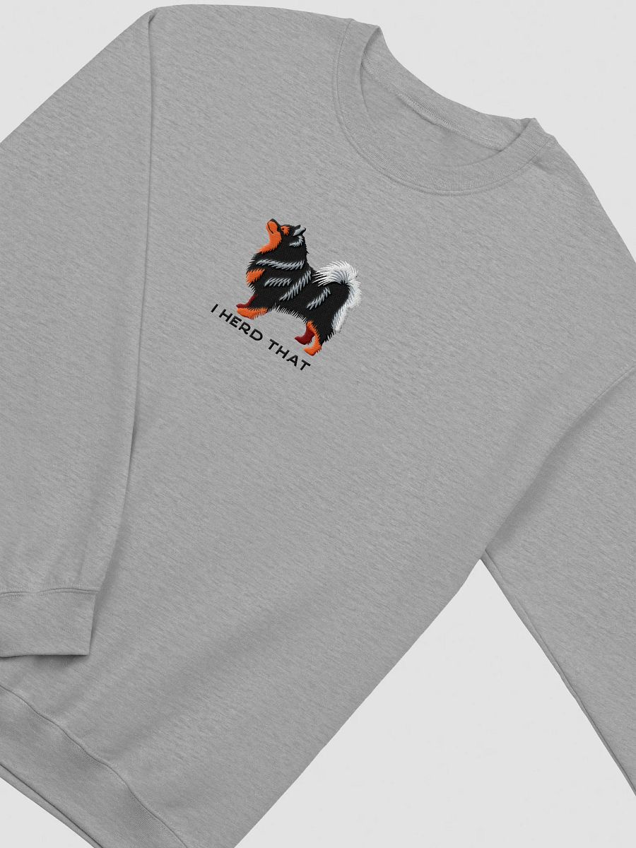 I Herd That Sweatshirt (Embroidered) of a Finnish Lapphund(Black & Tan) product image (12)