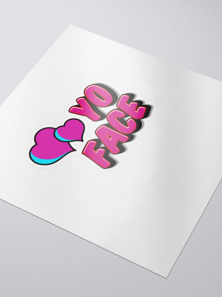 Love yo face pink sticker product image (3)