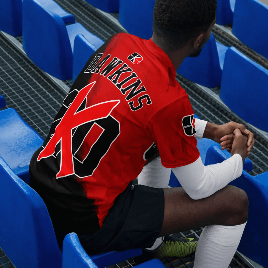 The KULT Red Brush Jersey Alt Sleeves product image (11)