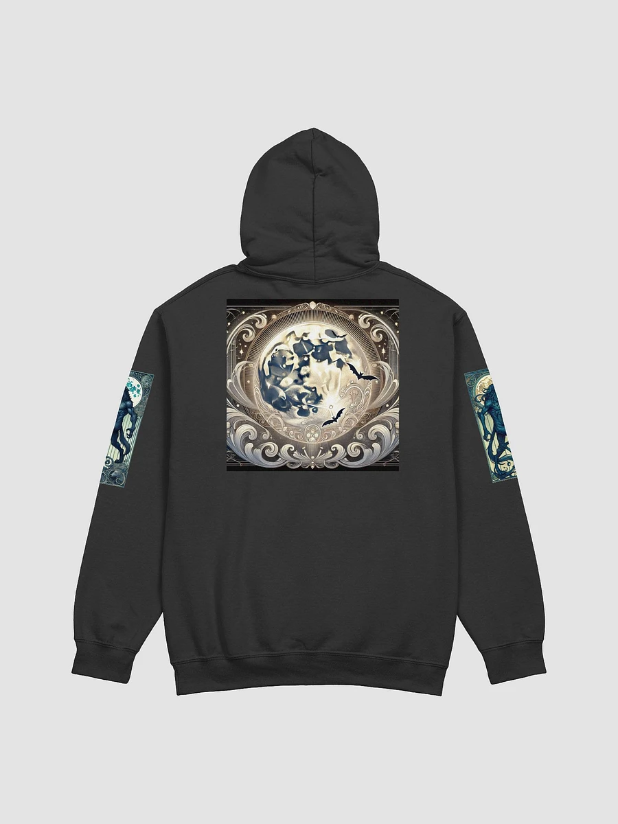 Mystic Moon Werewolf Art Nouveau Hoodie product image (3)