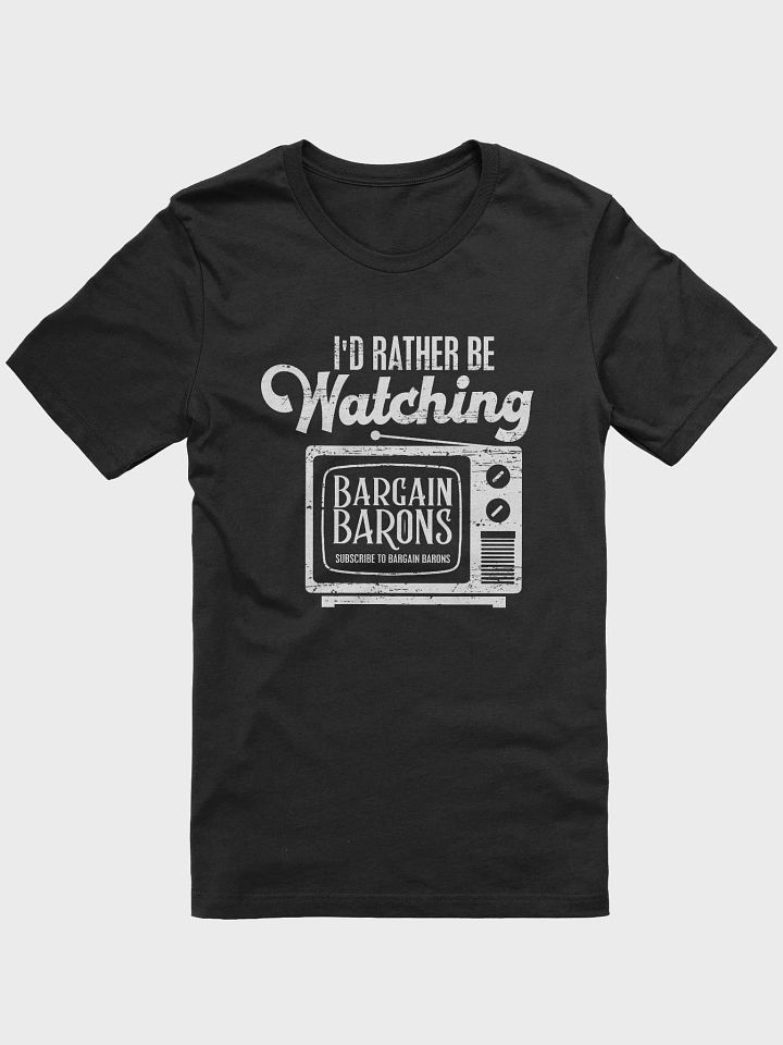 I'D RATHER BE WATCHING BB (Dark Crew-Neck) product image (1)