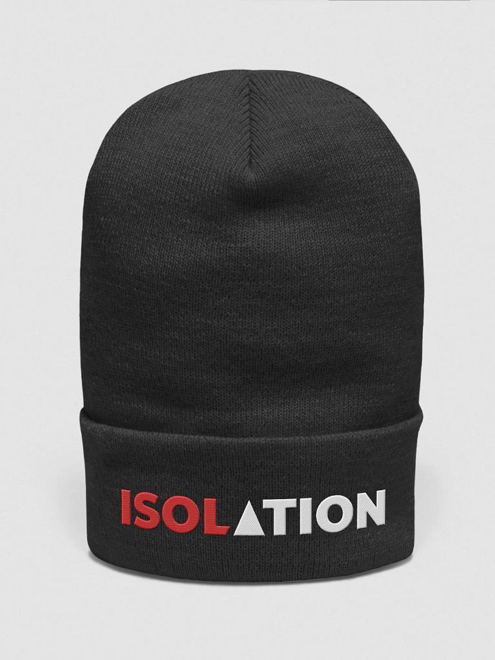 ISOL▲TION — 2024 TEXT — CUFFED BEANIE — R&W product image (2)