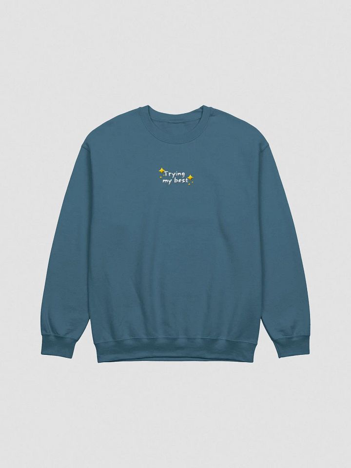 trying my best Embroidered Crewneck product image (10)