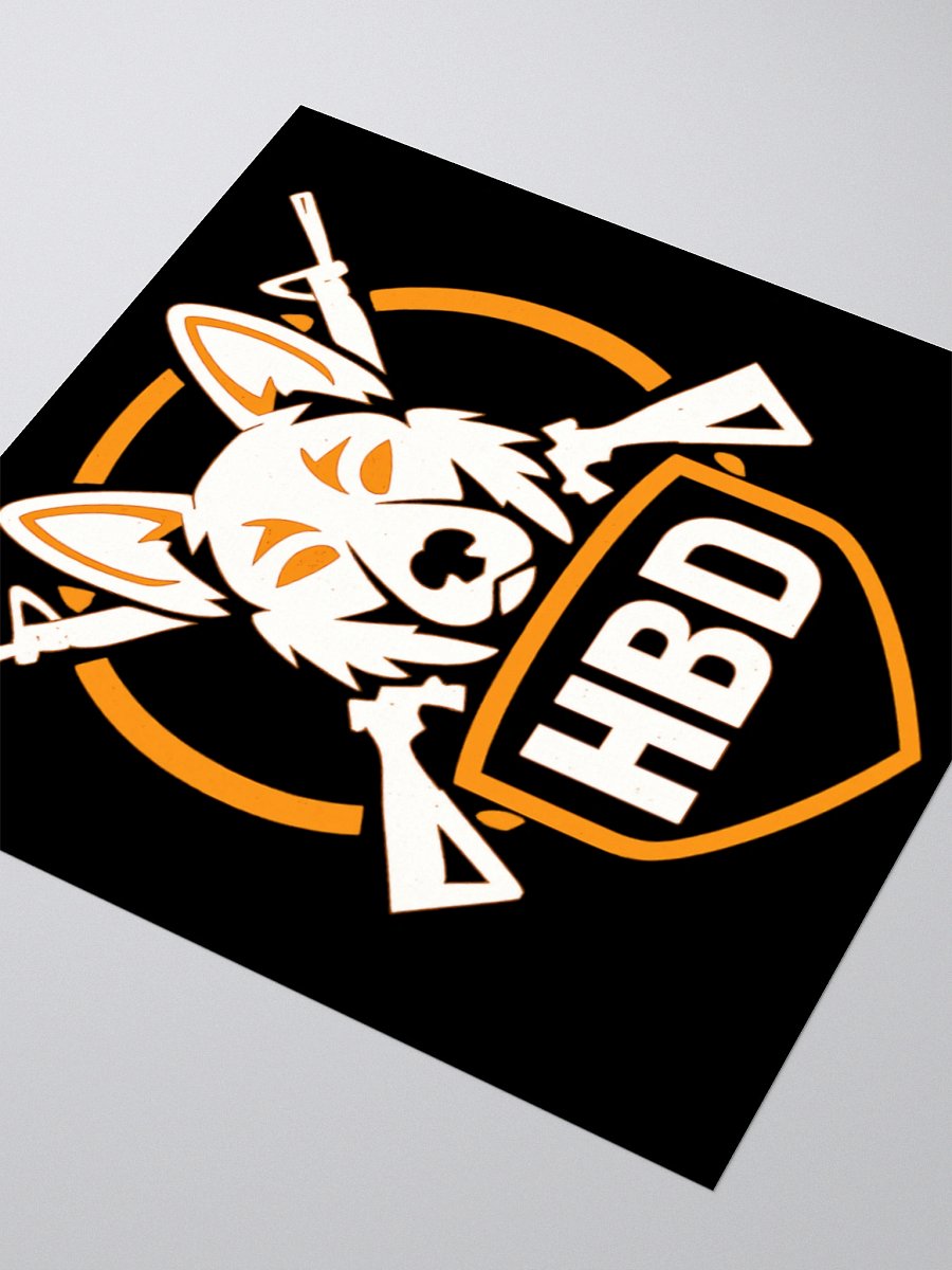 HBD Gaming Black Dog Head Decal product image (7)