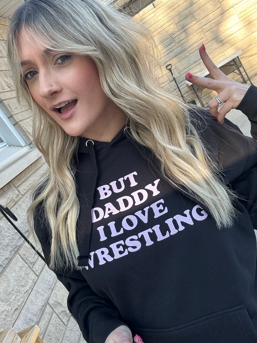 But Daddy, I Love Wrestling Hoodie (Pink Font) product image (4)