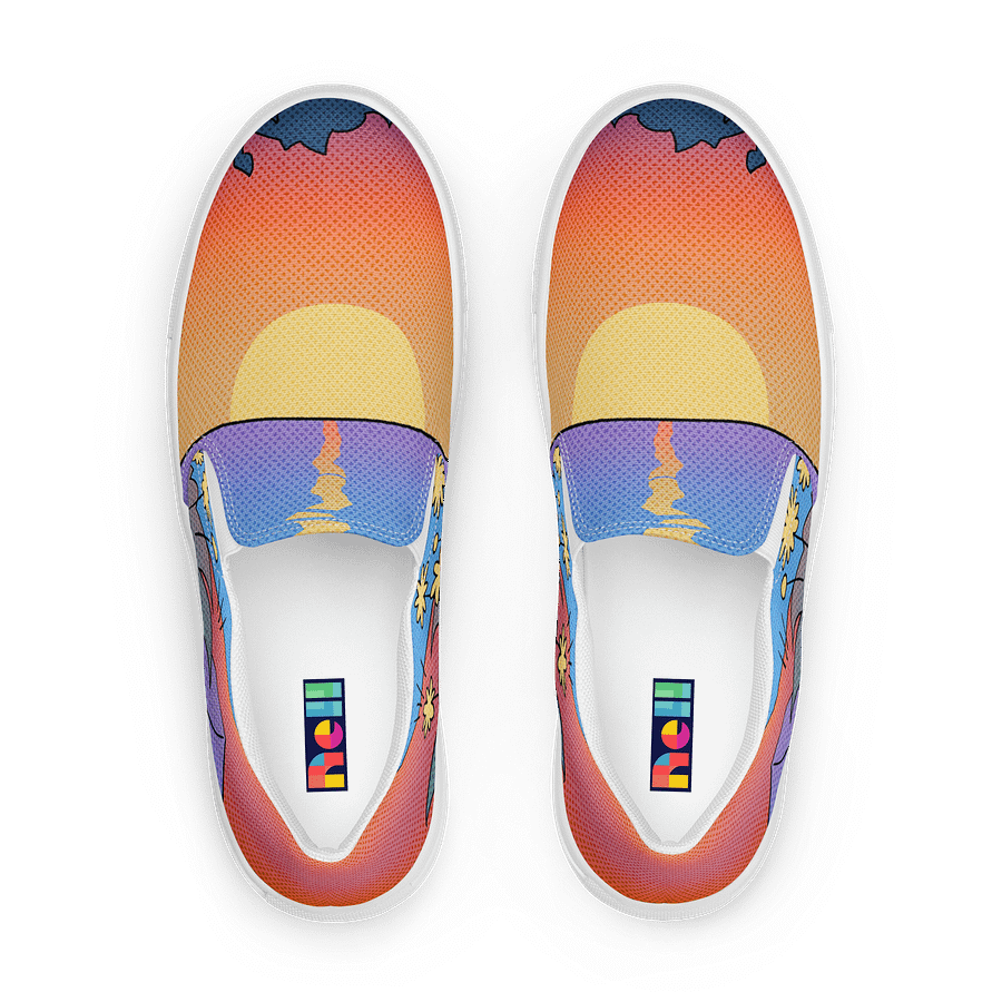 Sunrise Serenity Women's Slip-On Canvas Shoes – Comfort Meets Style! product image (1)