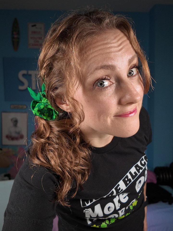 St Patrick's Day Shamrock Scrunchie ☘️ product image (1)