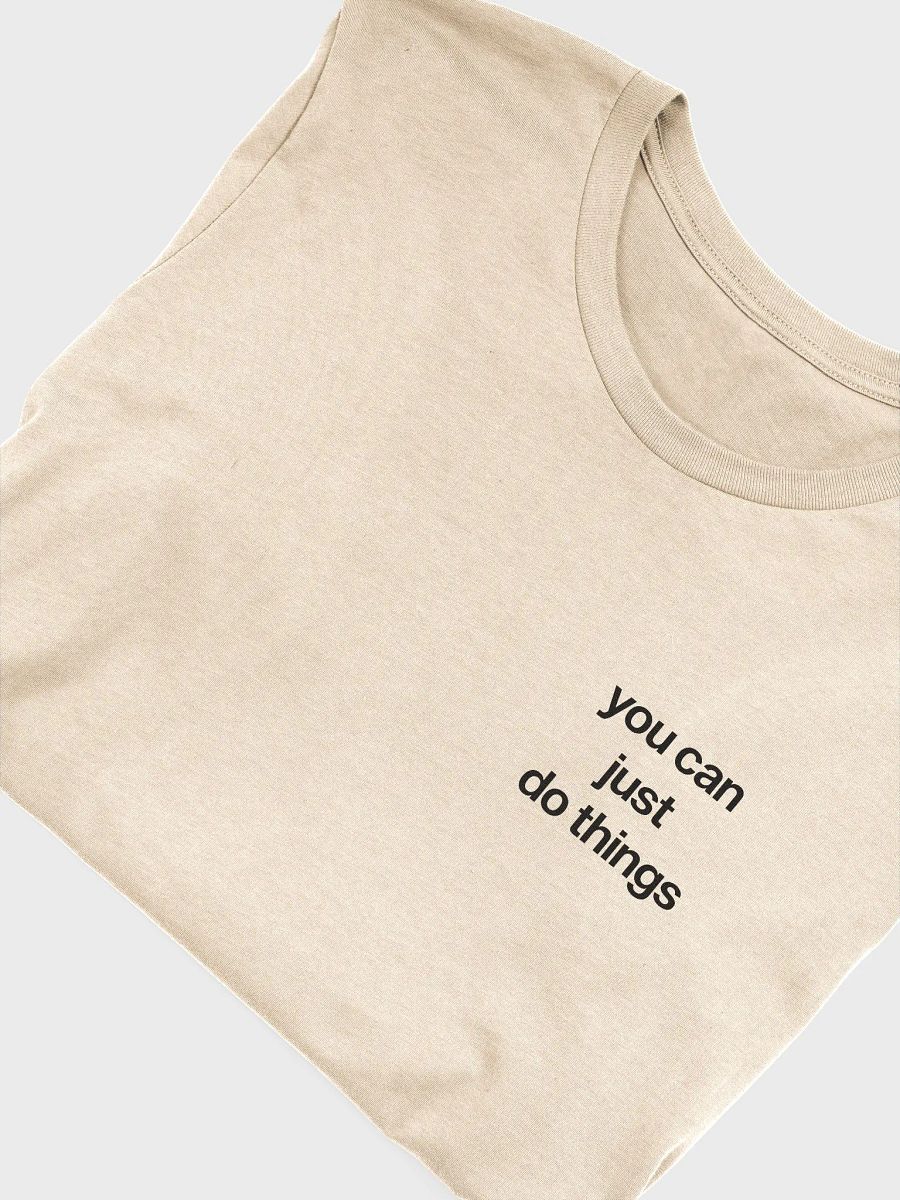 you can just do things (black) - 100% cotton product image (5)