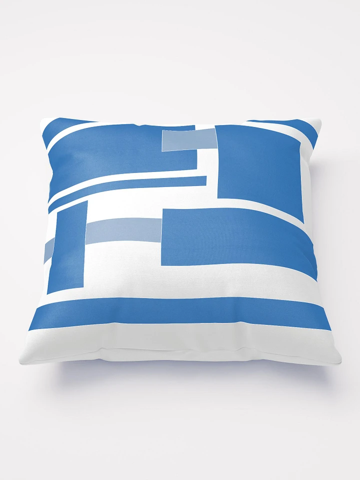 Blue Geometric Contemporary Modern Abstract Throw Pillow product image (2)