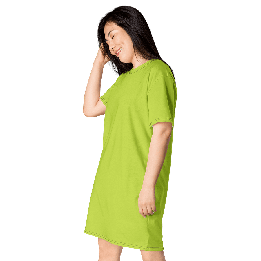 Oversized T-Shirt Dress - Fresh Mindaro, Sizes 2XS-6XL product image (3)