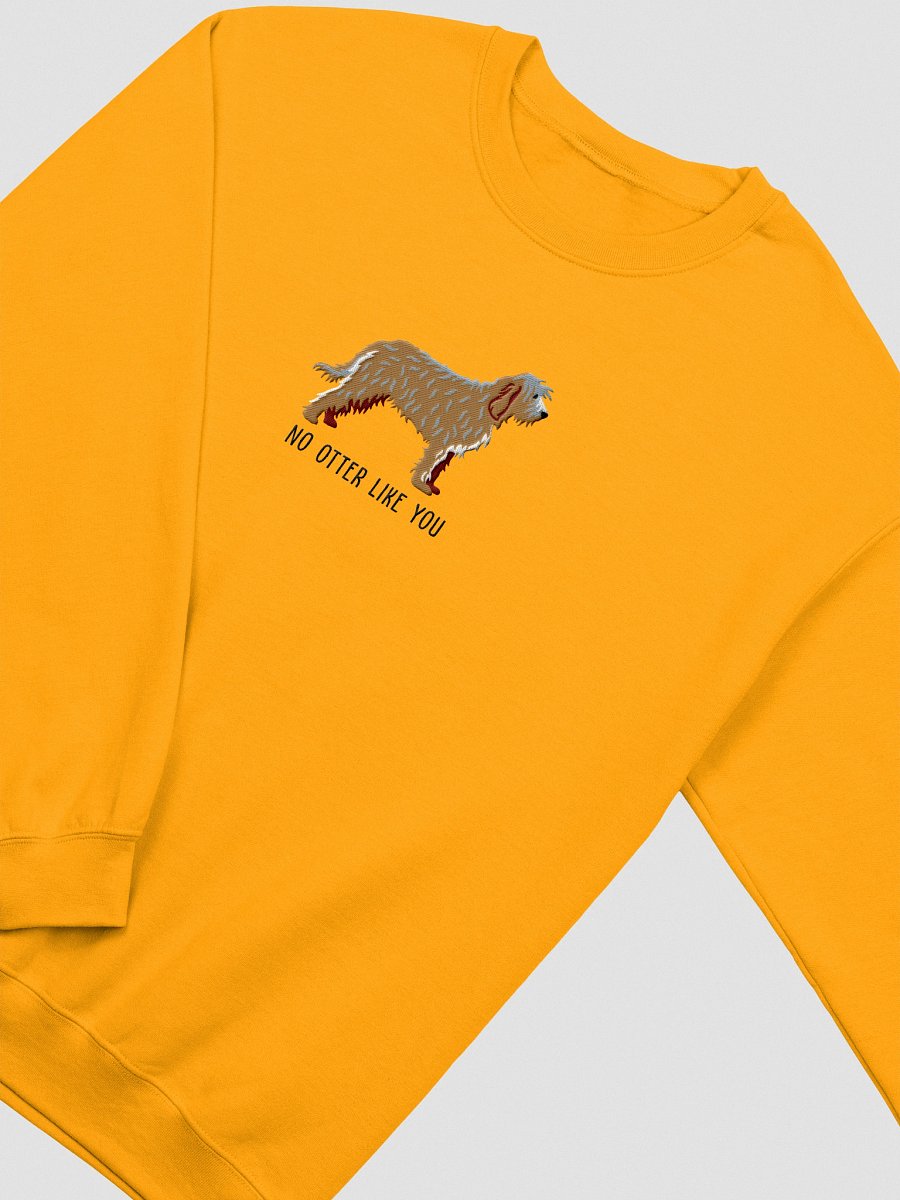 No Otter Like You Sweatshirt (Embroidered) of an Otterhound(Wheaten) product image (12)