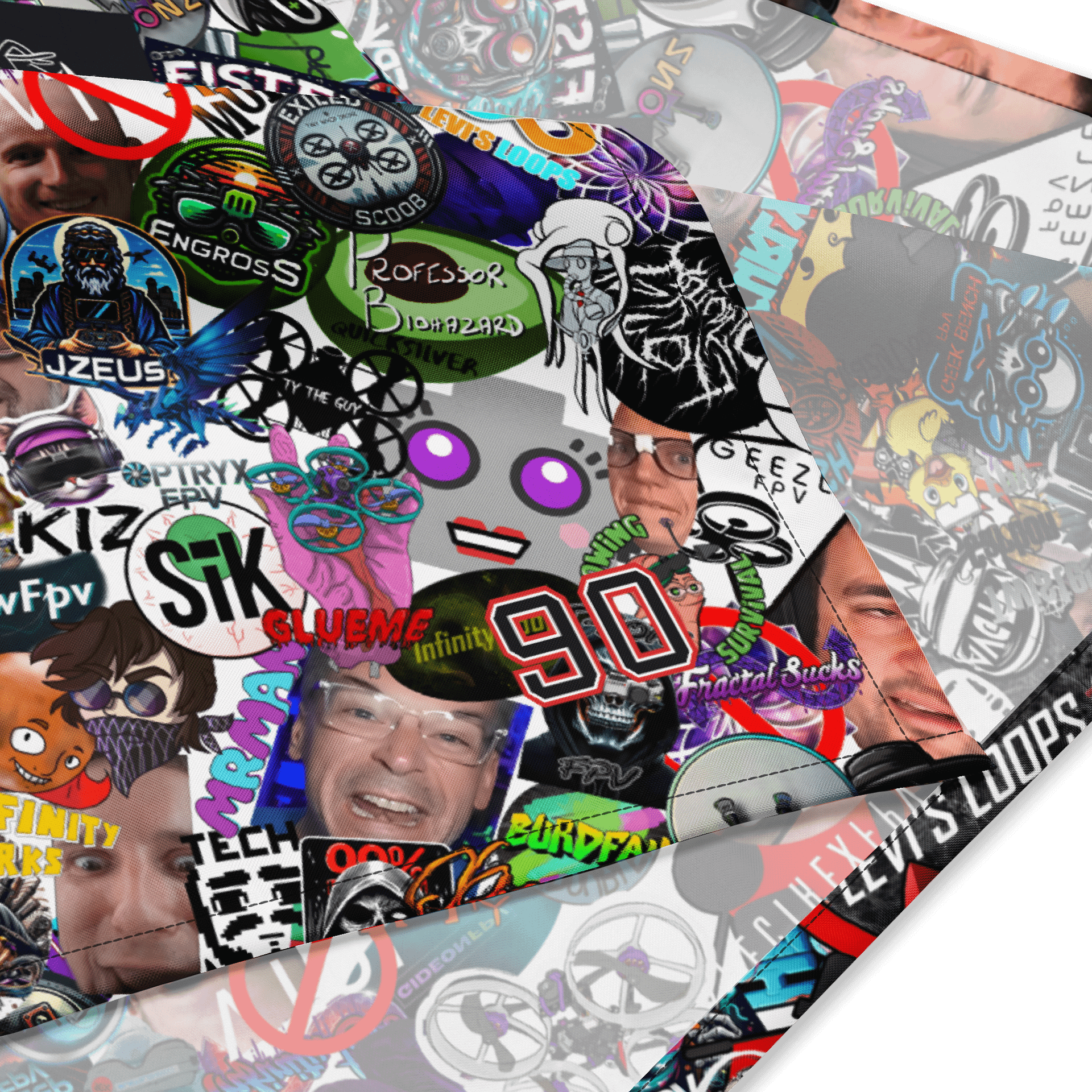 90%er Sticker Bomb Bandana product image (2)