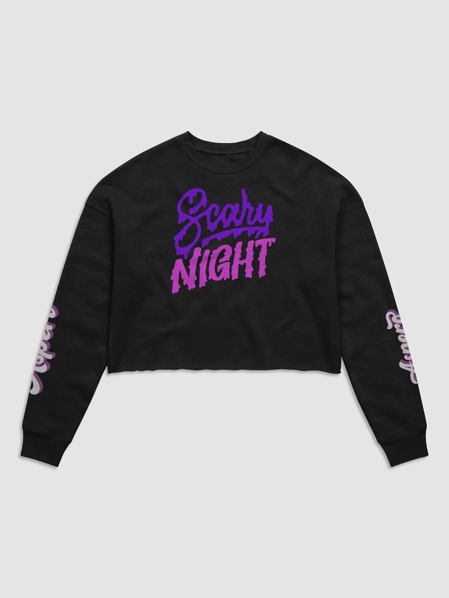 Scary NIGHT Fleece Crop Sweatshirt product image (2)
