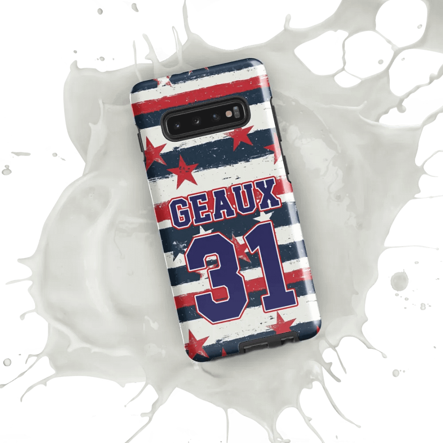 Geaux 31 - Vintage Stars & Stripes Layered Phone Case for Samsung Phones product image (9)