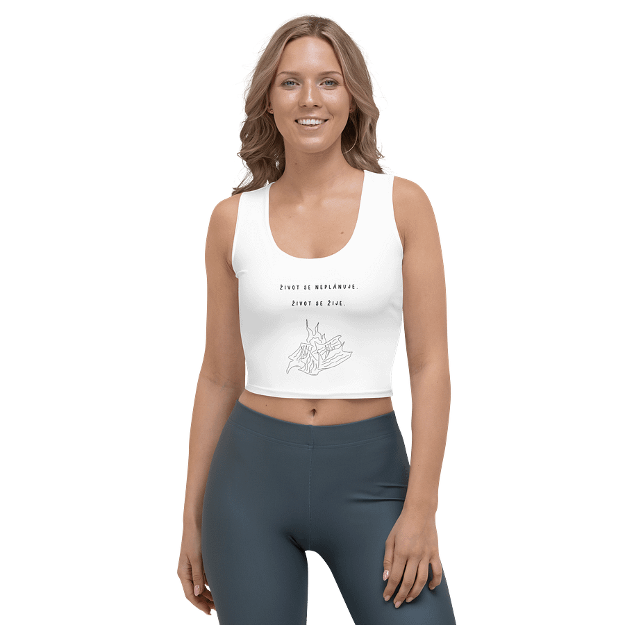 Život se žije White Crop Top product image (1)