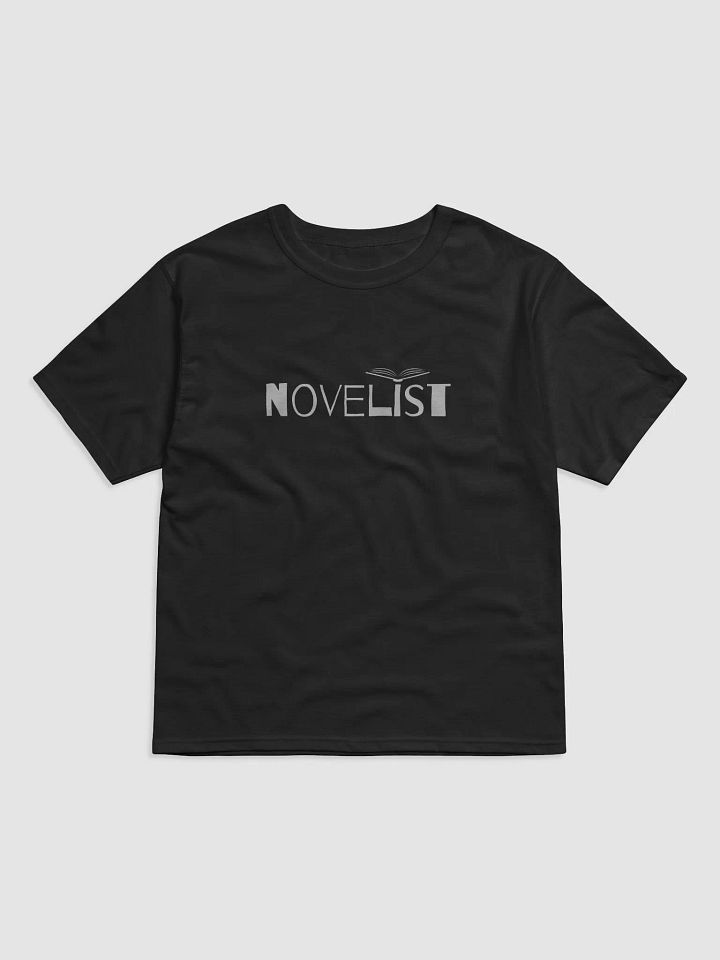 Novelist Silver Text Relaxed T-shirt product image (1)