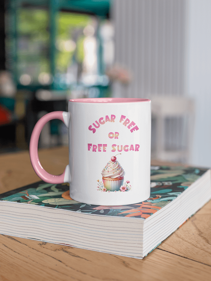 Sugar/Sugar Free 11oz mug (pink) product image (1)