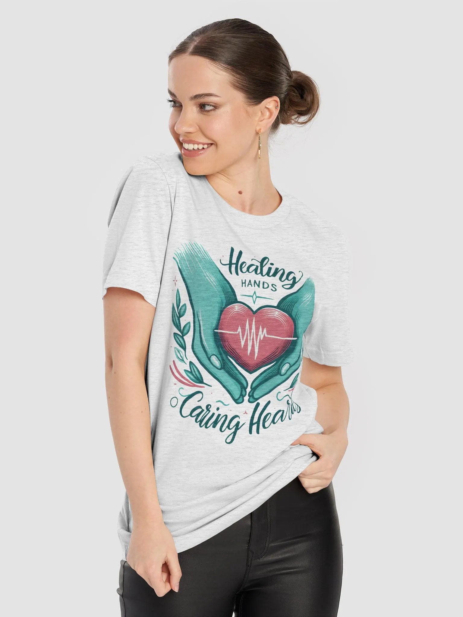 Healing Hands, Caring Hearts T-Shirt product image (83)