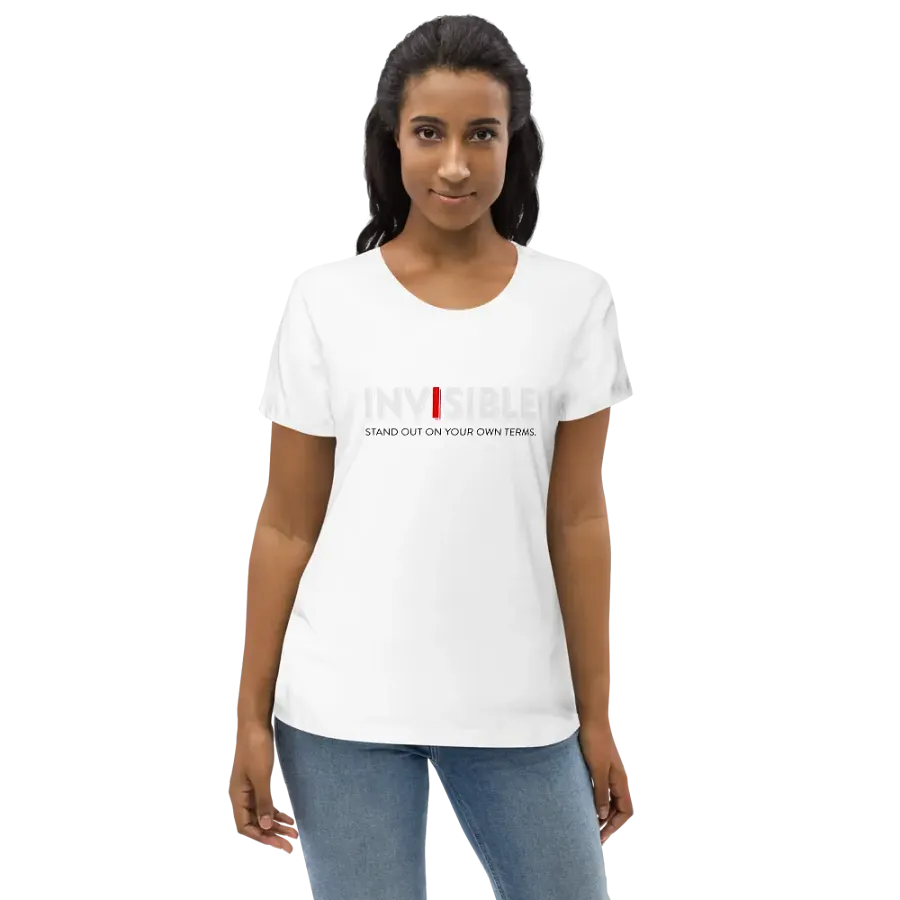 "Define Your Style" White Fitted Eco Tee product image (2)