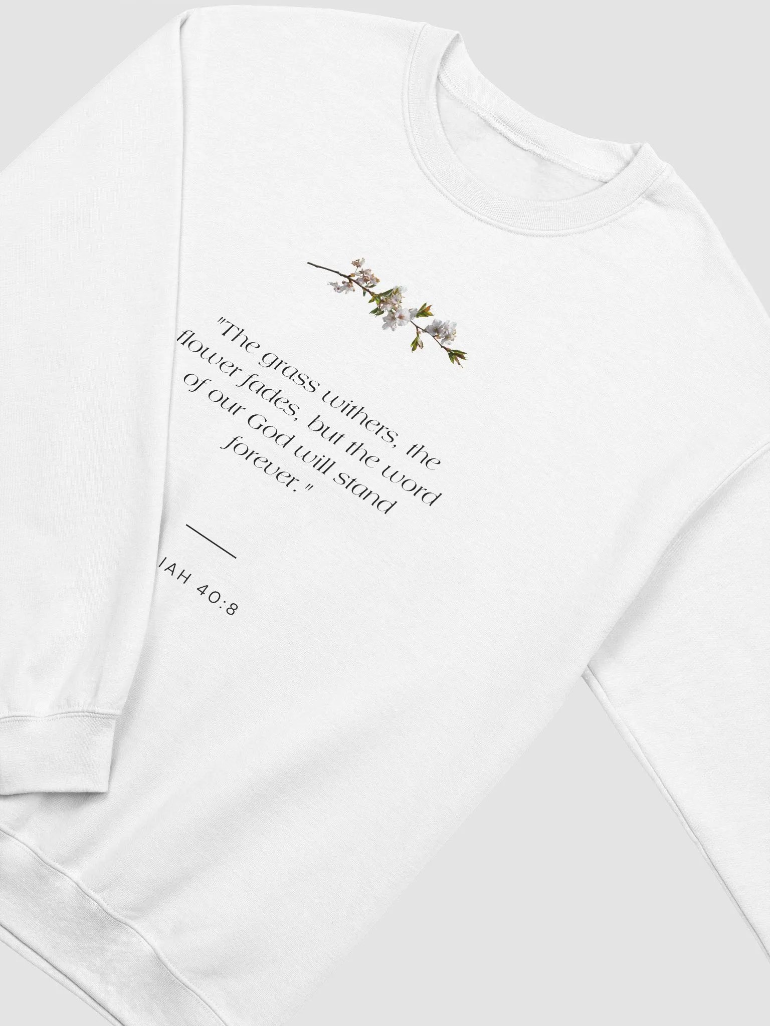 The Flower Fades White Unisex Crewneck product image (4)