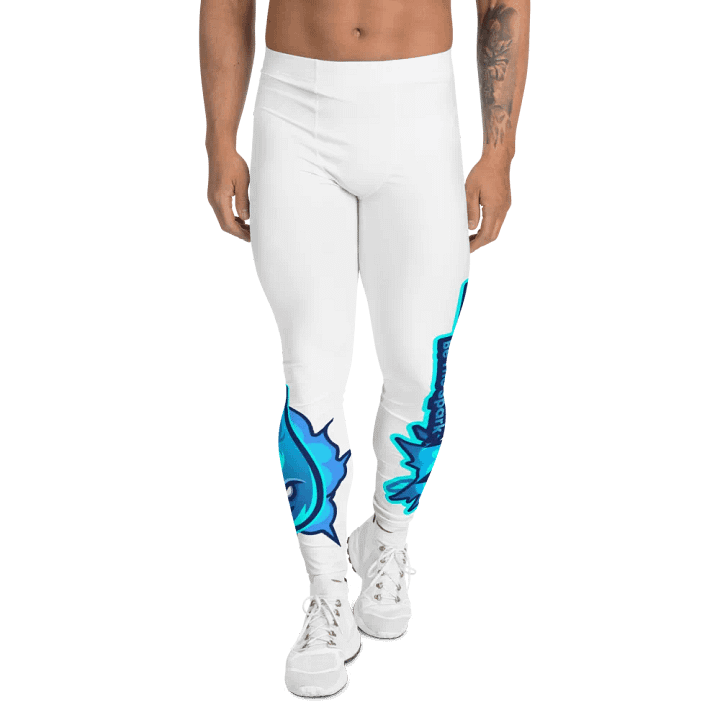 Mens Workout Leggings - White product image (1)