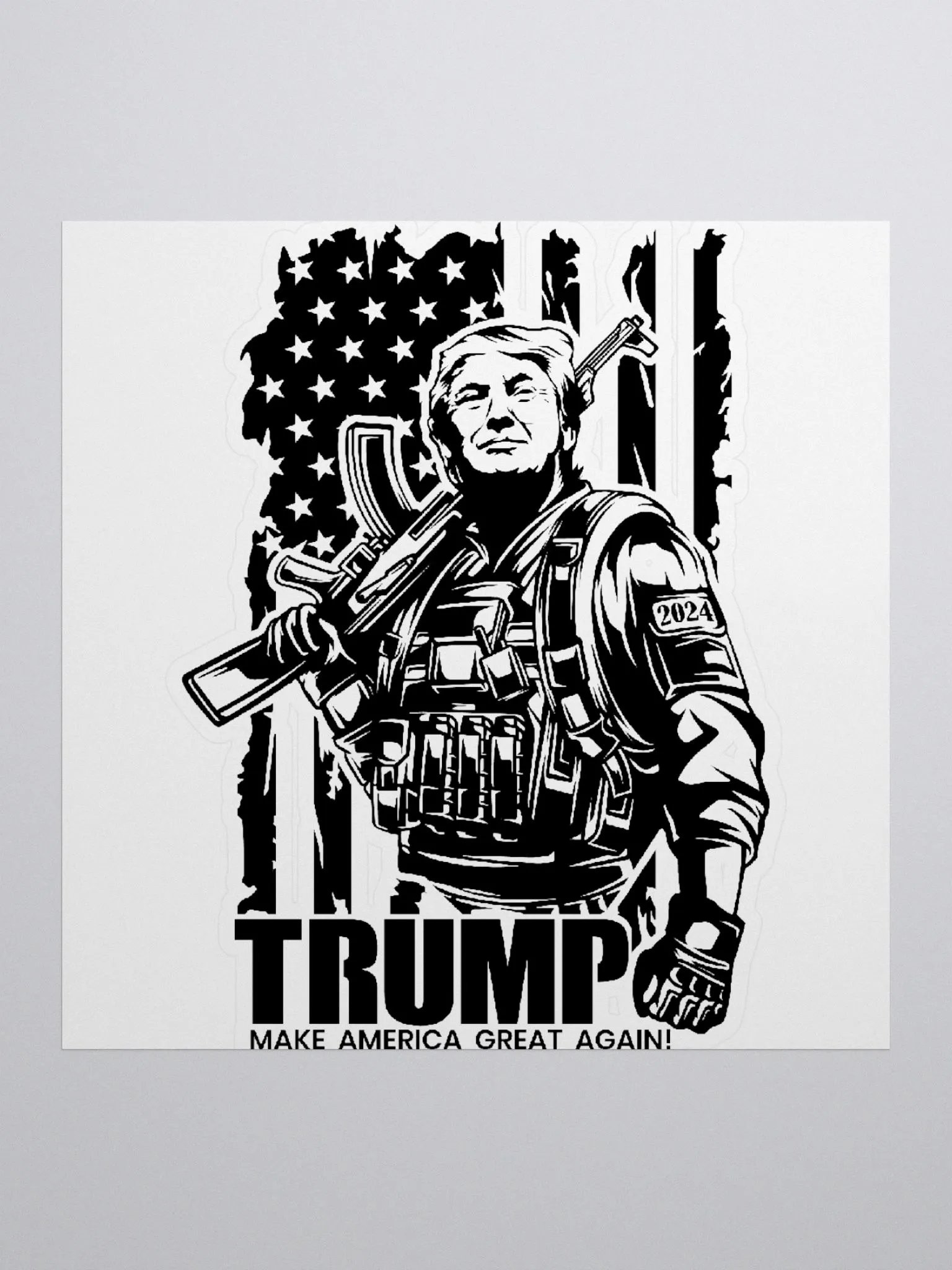 Trump AK47 - Kiss Cut Sticker product image (3)