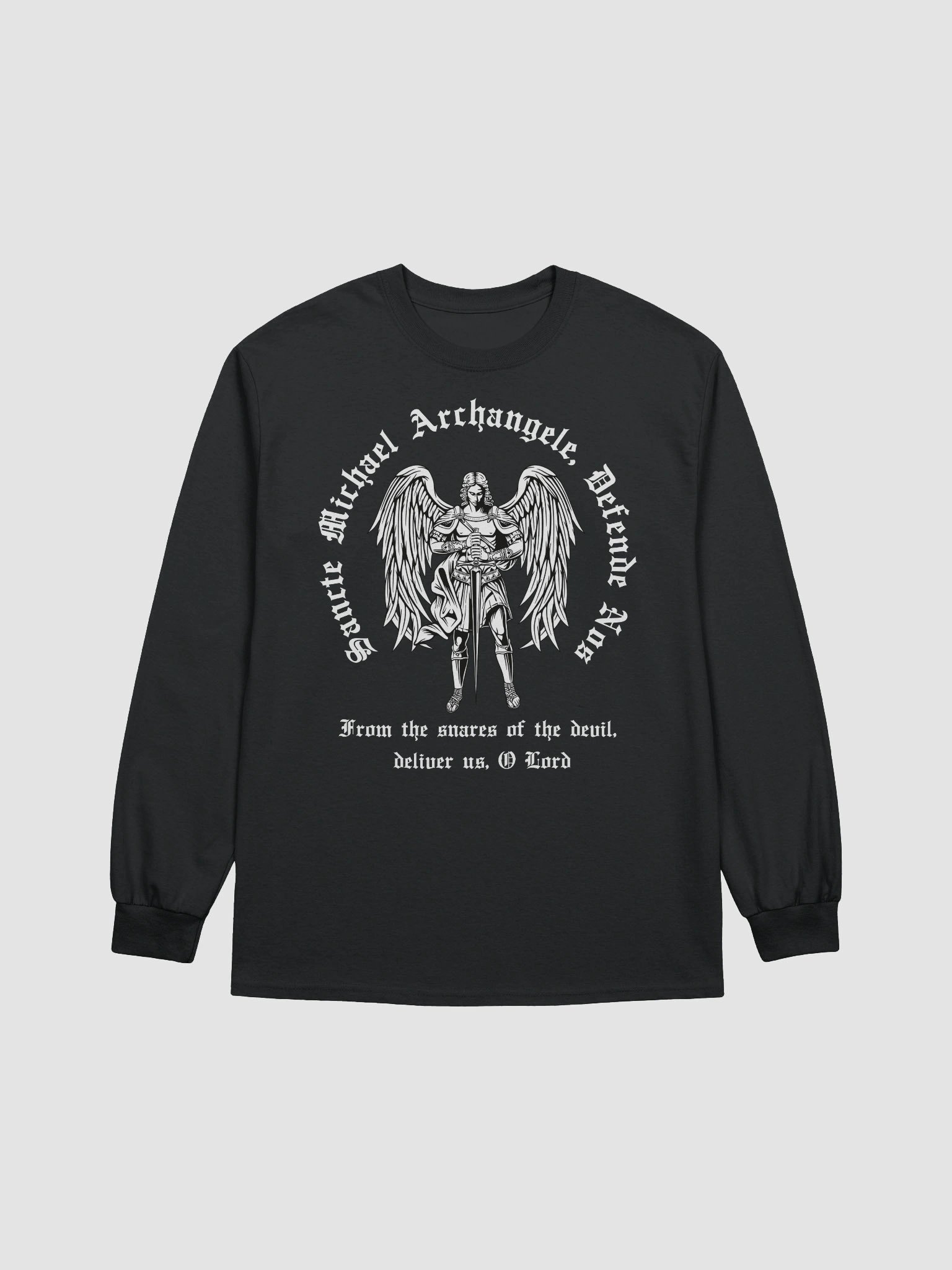 St.Michael WHITE gym gear Long Sleeve T-Shirt product image (2)