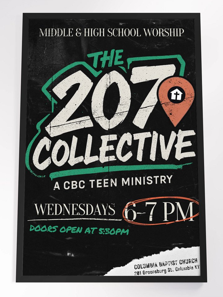 207 Collective - Teen Ministry 24x36 Framed product image (1)