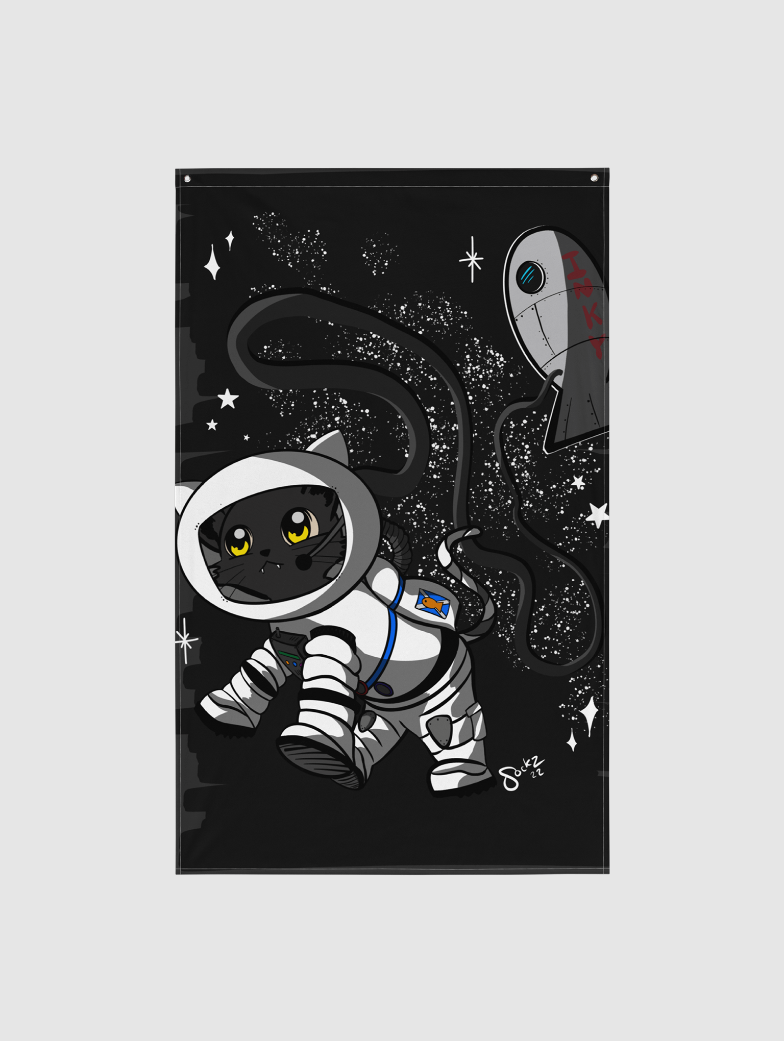 DaVinky the Astronaut Flag product image (2)