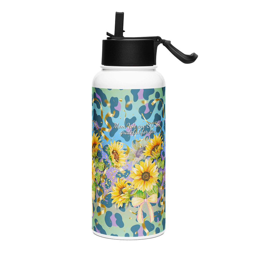 Sunflowers Grateful for mom Stainless Steel Water gift for mom on mothersdayBottle product image (3)