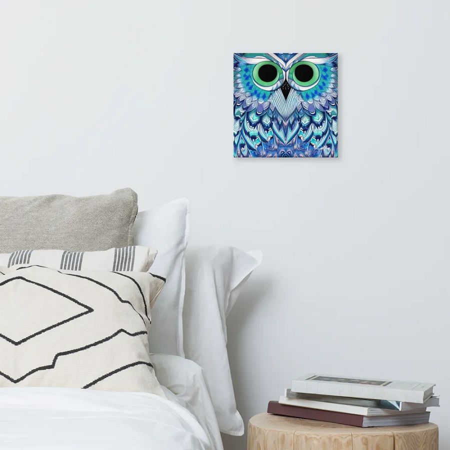 Fantasy Fractal Owl Art - v2 product image (6)