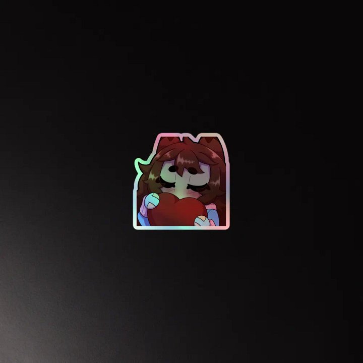 Wolfy Love Holo Sticker product image (2)