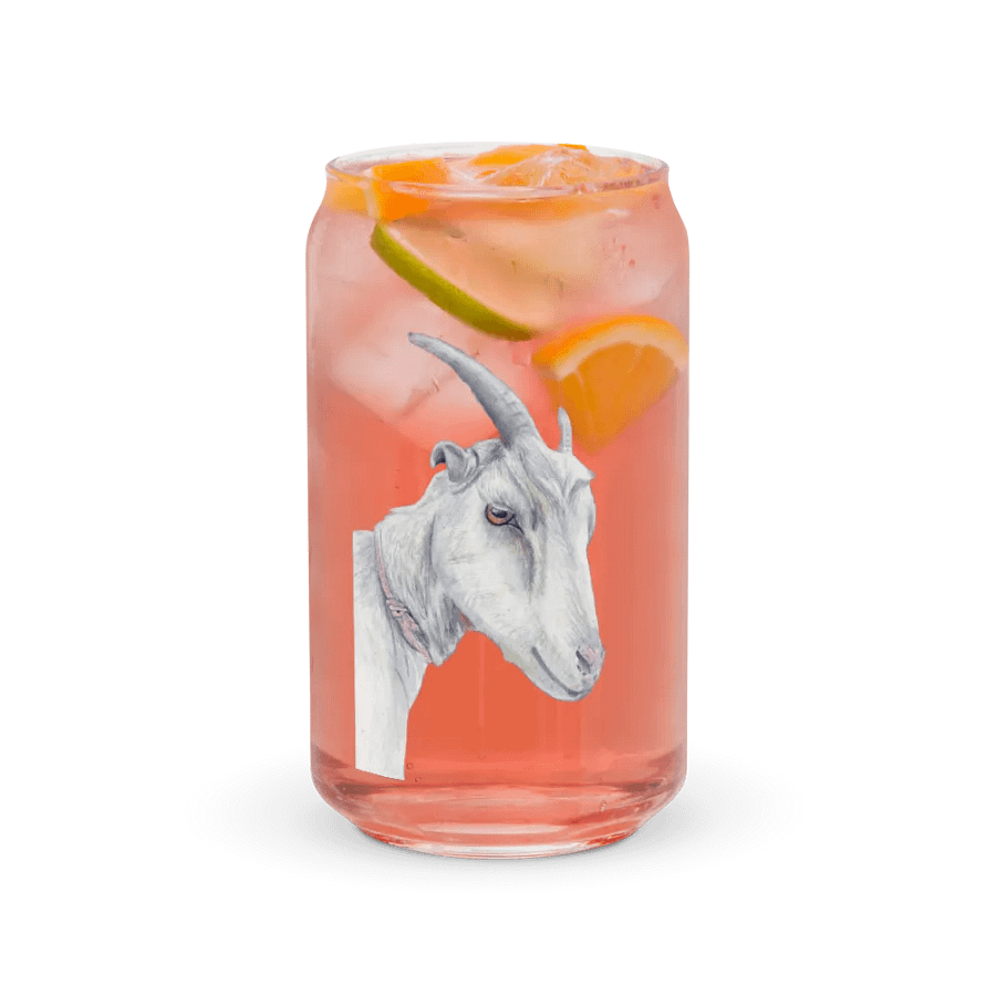 Goat Drawing Glass Can Cup product image (37)
